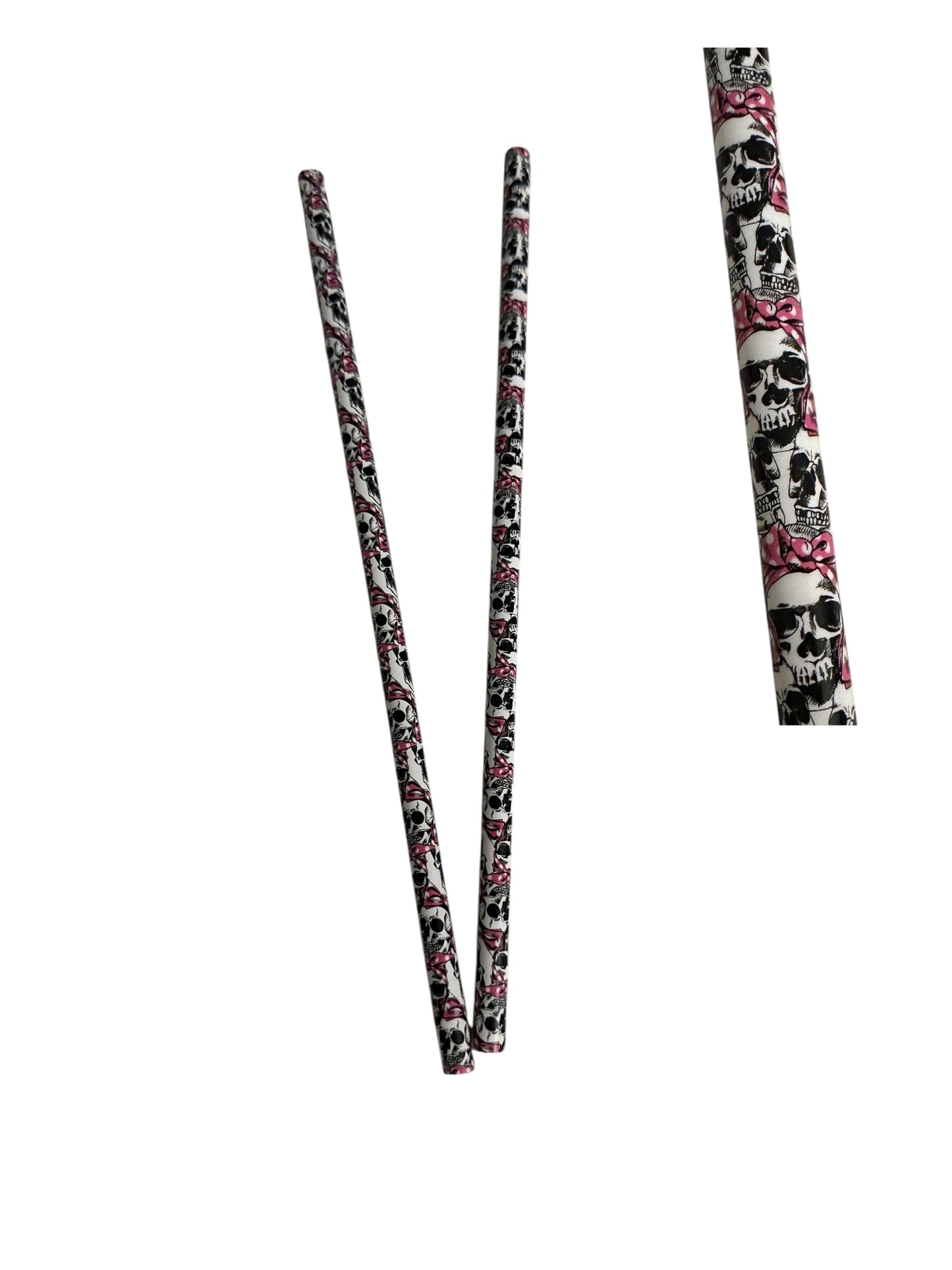 Cup Straw- Skull