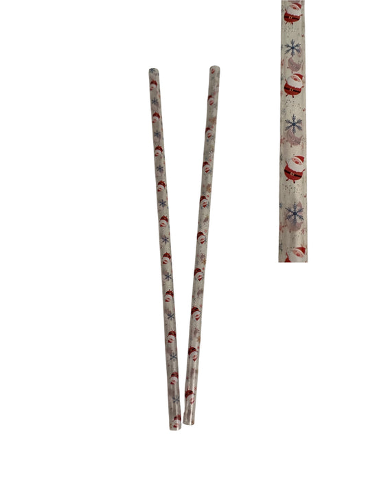 Cup Straw- Santa